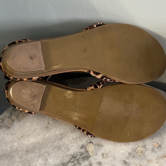 Ladies Shoes Fashion 1” heel Sandals Casual high top cheetah print size 8 - Picture 5 of 7